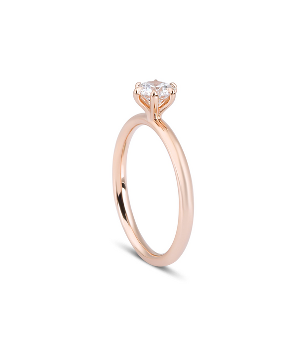 Round Cut Solitaire Diamond Ring