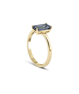Baguette Cut Spinel Solitaire Ring