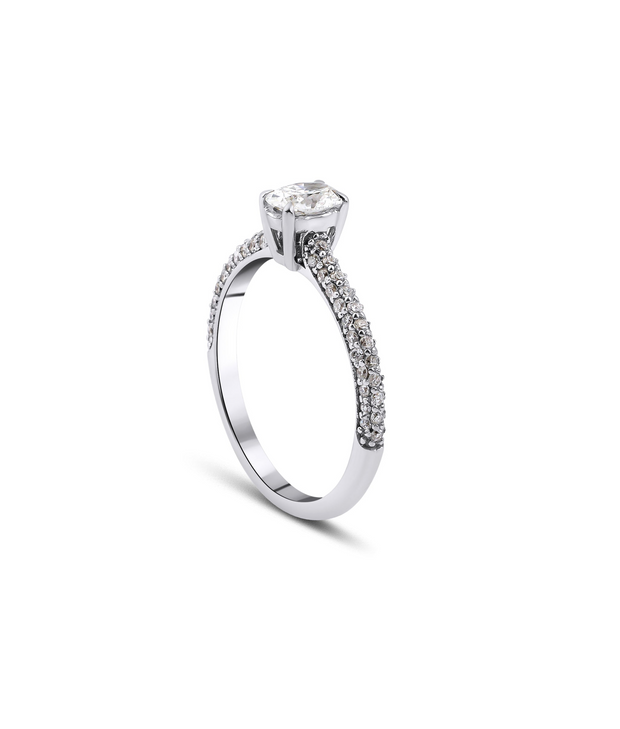 Oval Cut Diamond Solitaire Ring