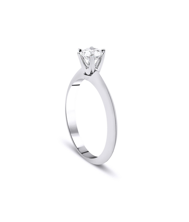 Round Cut HRD Certified Solitaire Diamond Ring