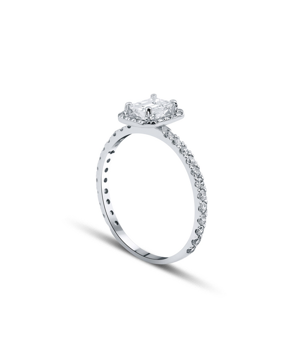 Emerald Cut GIA Certified Solitaire Diamond Ring