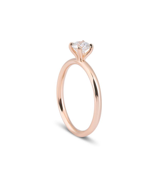 Round Cut Solitaire Diamond Ring