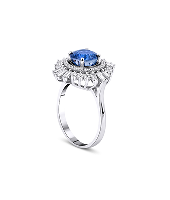 Sapphire Diamond Ring