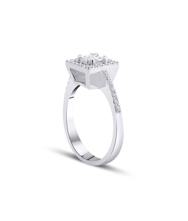 Princess Cut Solitaire Diamond Ring