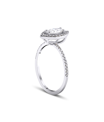 Marquise Cut Solitaire Diamond Ring