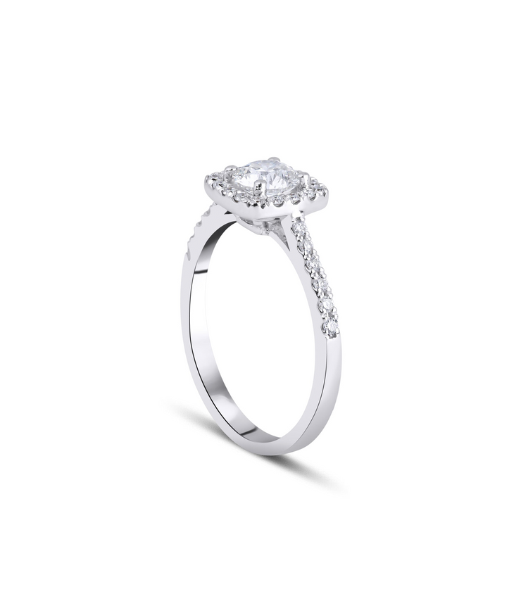 Round Cut Solitaire Diamond Ring