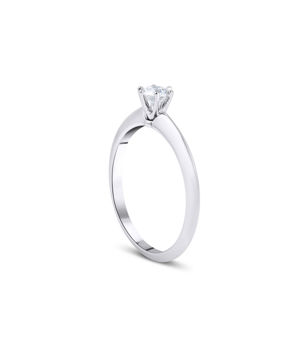 0.2ct Round Cut Solitaire Diamond Ring