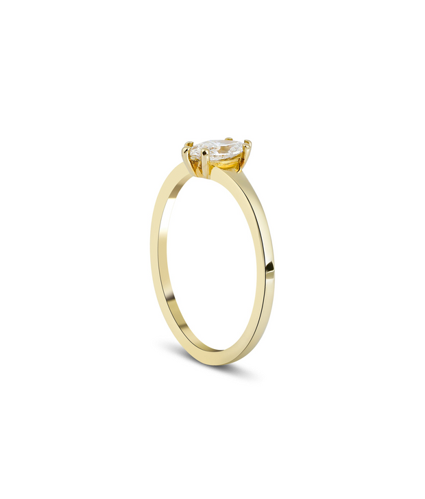 Marquise Cut Diamond Solitaire Ring