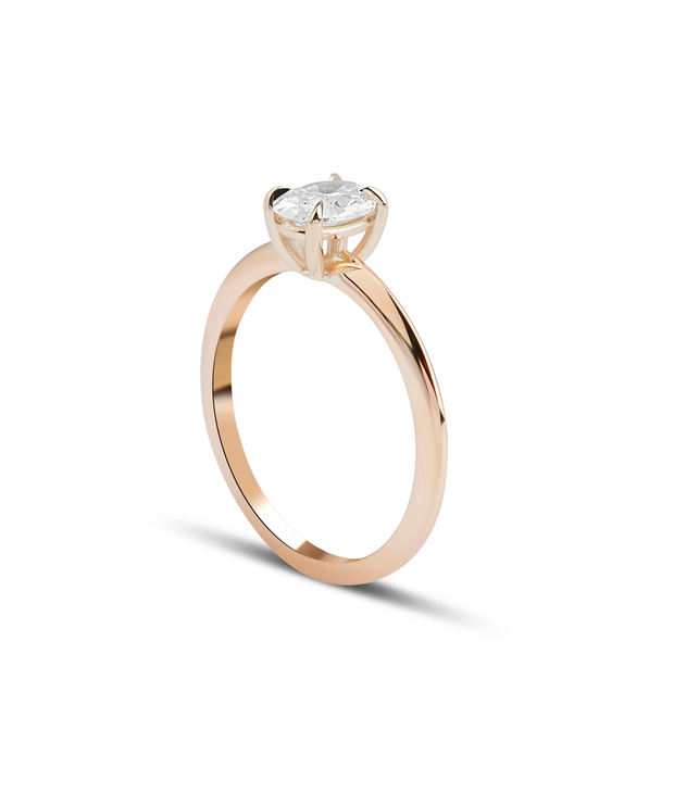 Oval Cut GIA Certified Solitaire Diamond Ring