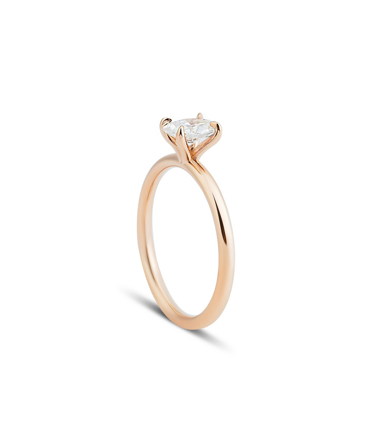 Oval Cut GIA Certified Solitaire Diamond Ring