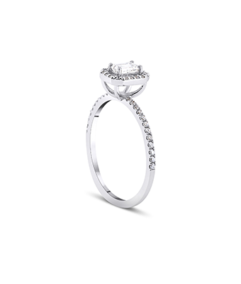 Emerald Cut Solitaire Diamond Ring