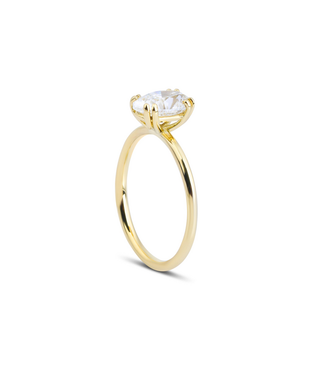 Oval Cut GIA Certified Solitaire Diamond Ring