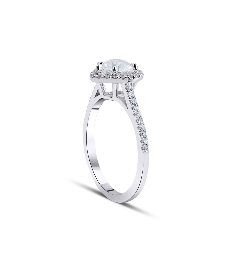 Heart Cut GIA Certified Solitaire Diamond Ring