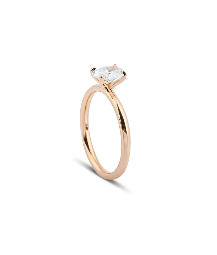 Oval Cut Diamond Solitaire Ring