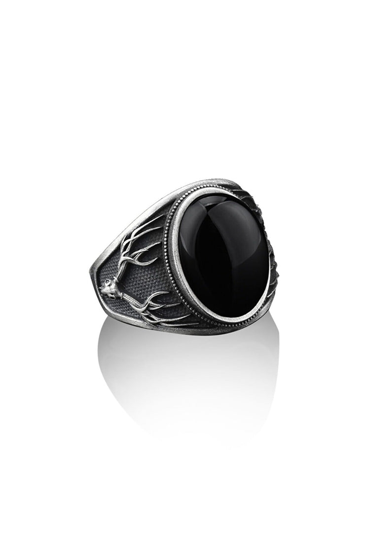 Men's Black Onyx Ring