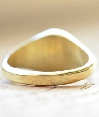 Custom Made Monogram Signet Ring-Minimalist Designs