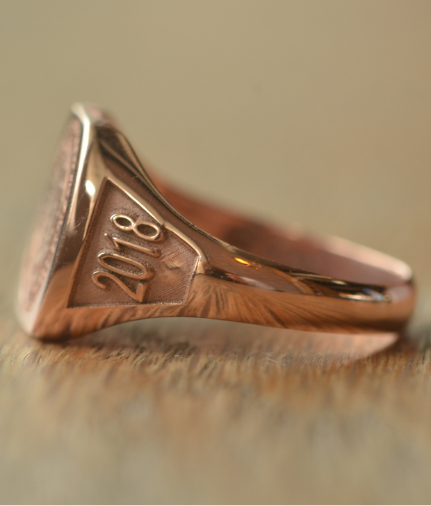 Custom Made University of Connecticut Class Ring-Minimalist Designs