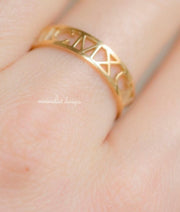 Custom Made Roman Numeral Class Ring-Minimalist Designs