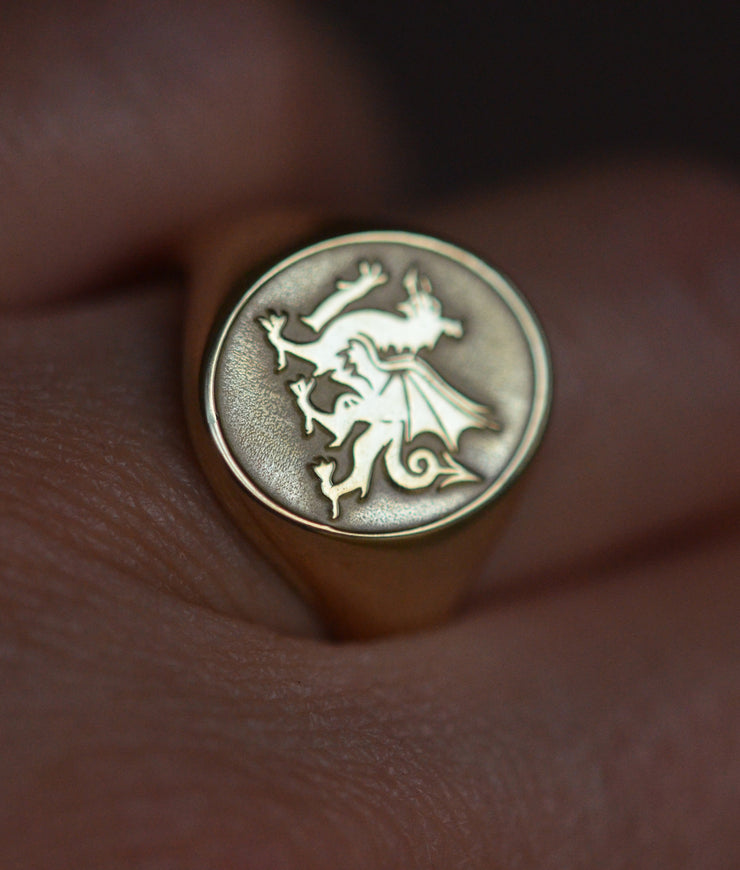 Welsh Dragon Ring-Minimalist Designs
