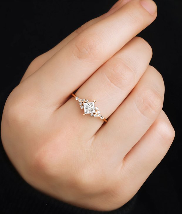 Princess Cut GIA Certified Solitaire Diamond Ring