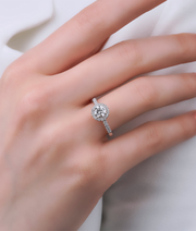 Round Cut HRD Certified Solitaire Diamond Ring
