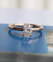 Oval Cut Diamond Solitaire Ring