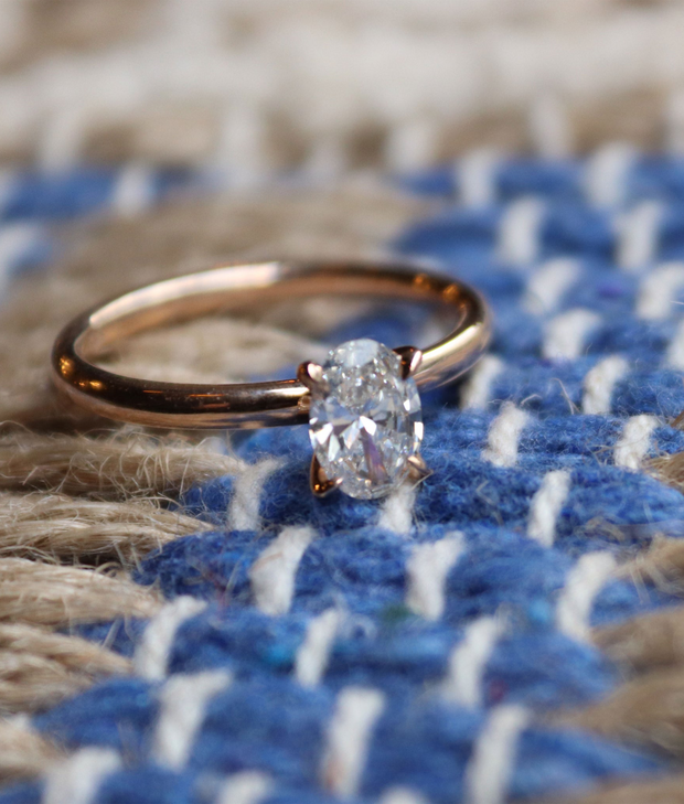 Oval Cut GIA Certified Solitaire Diamond Ring