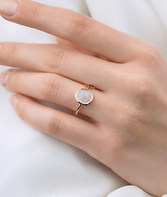 Moonrise Moonstone Ring