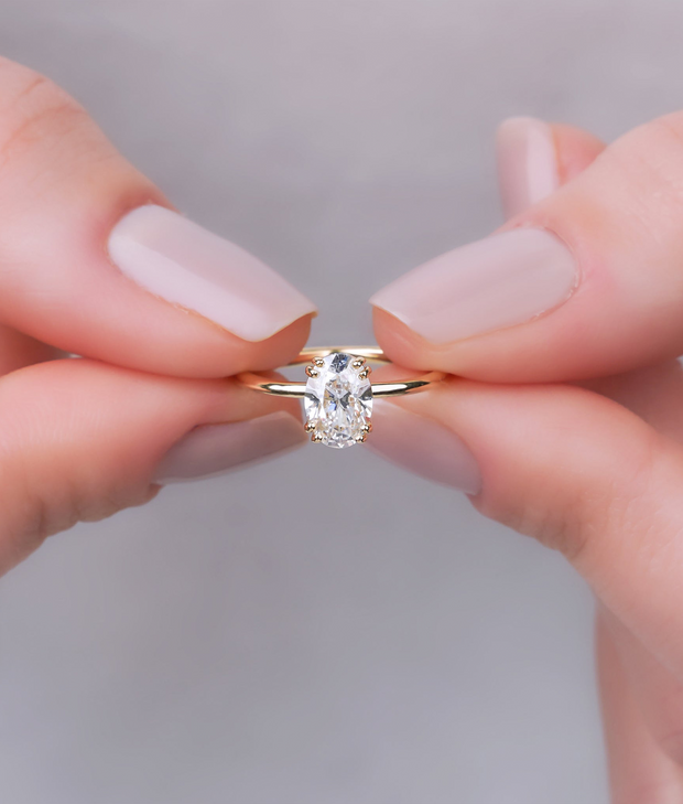 Oval Cut GIA Certified Solitaire Diamond Ring