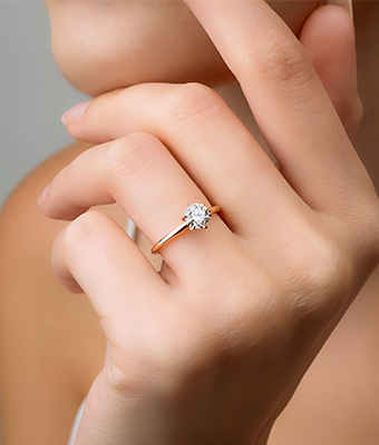 Round Cut Solitaire Diamond Ring