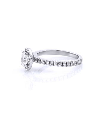 Oval Diamond Solitaire Ring