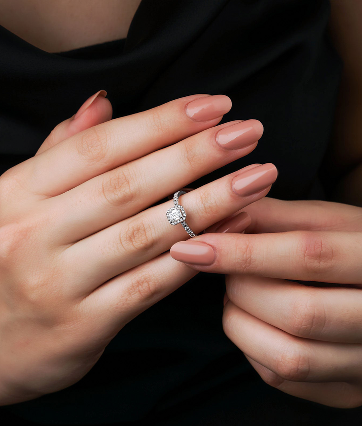 Emerald Cut GIA Certified Solitaire Diamond Ring
