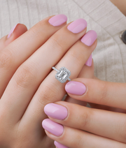 Emerald Cut GIA Certified Solitaire Diamond Ring