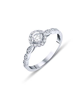 Round Cut Solitaire Diamond Ring