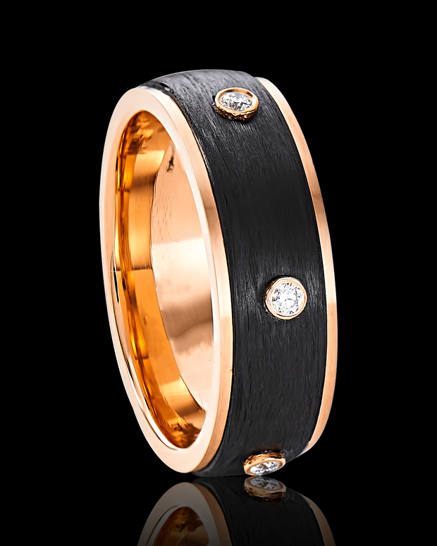 Wedding Band with Diamonds