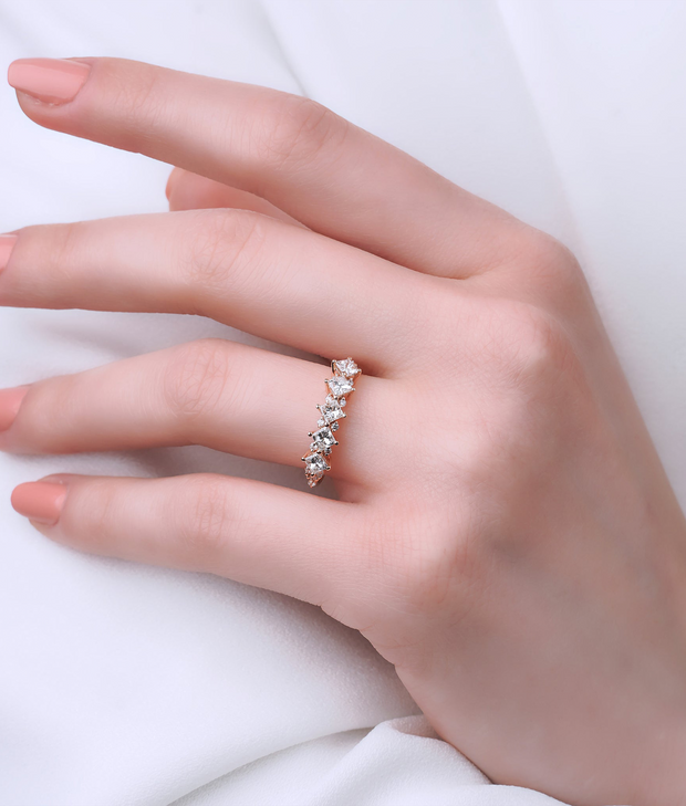 Princess Cut Fivestone Diamond Ring