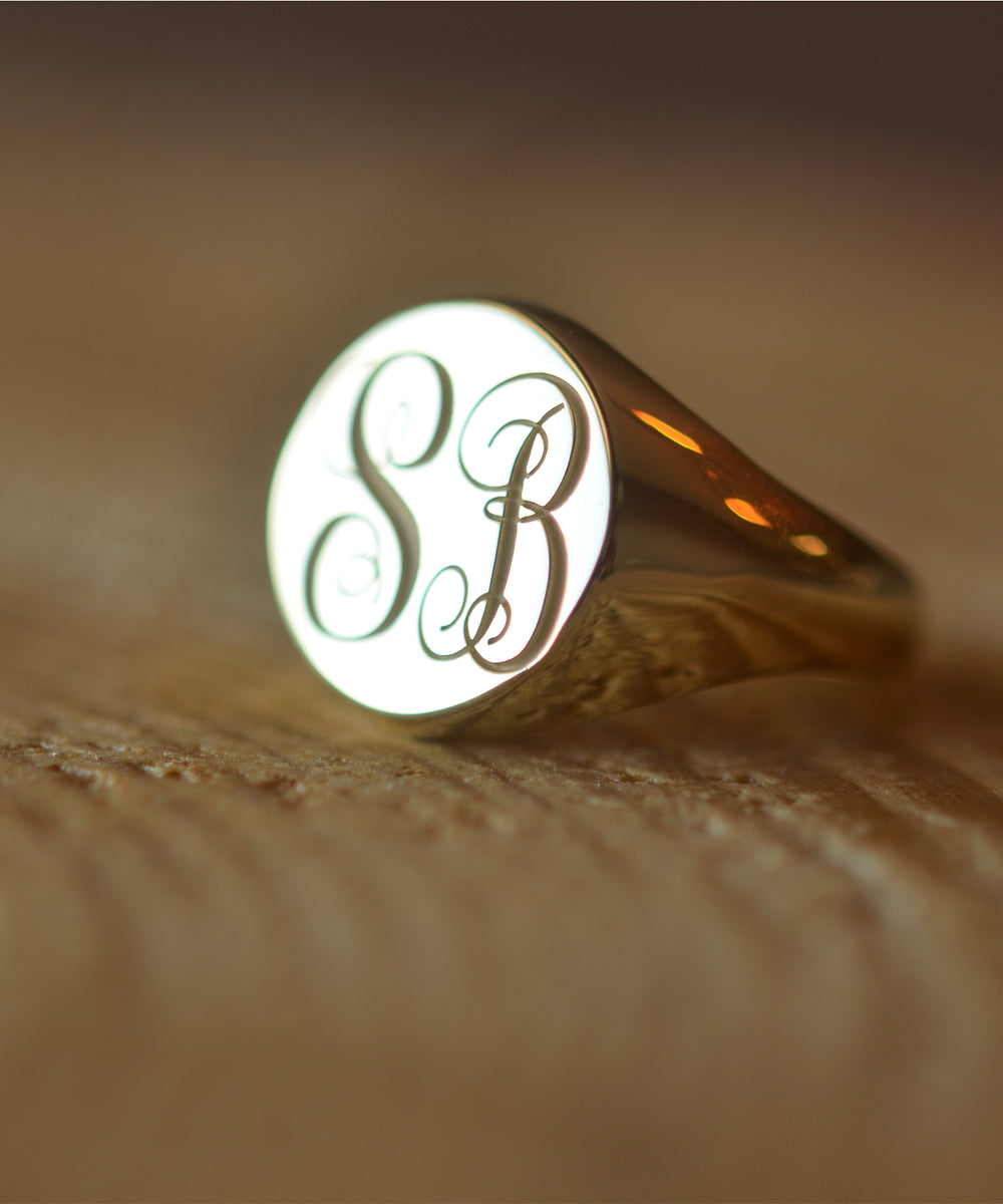 Monogram Signet Ring S00 - Fashion Jewelry