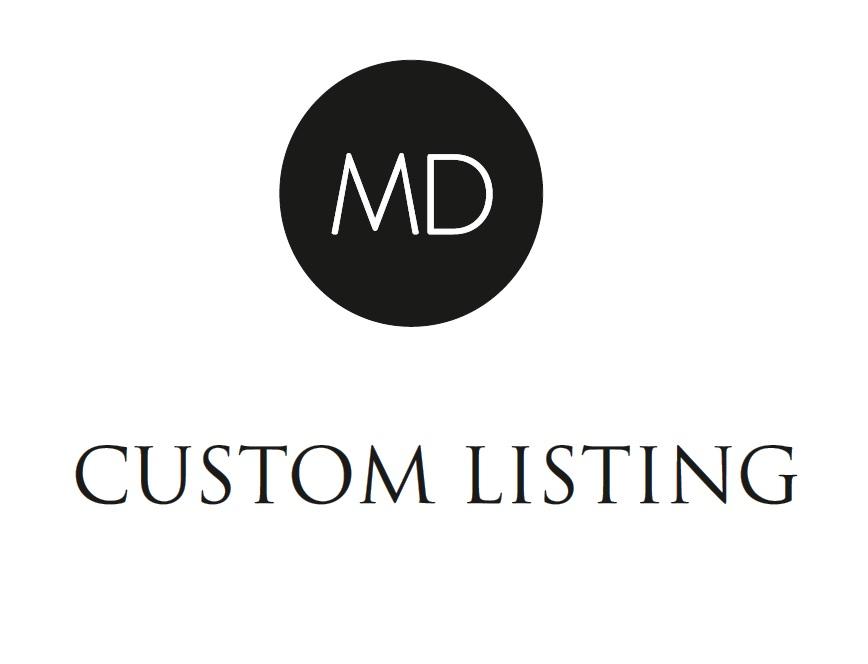 Custom Listing for Elaine Khor