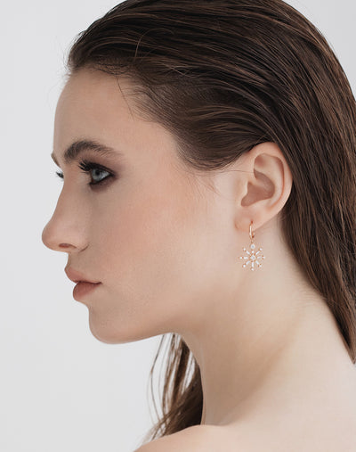 0.98 CT Baguette Diamond Earrings
