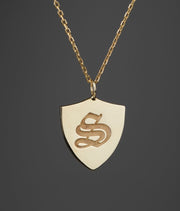 Custom Made Shield Necklace-Minimalist Designs